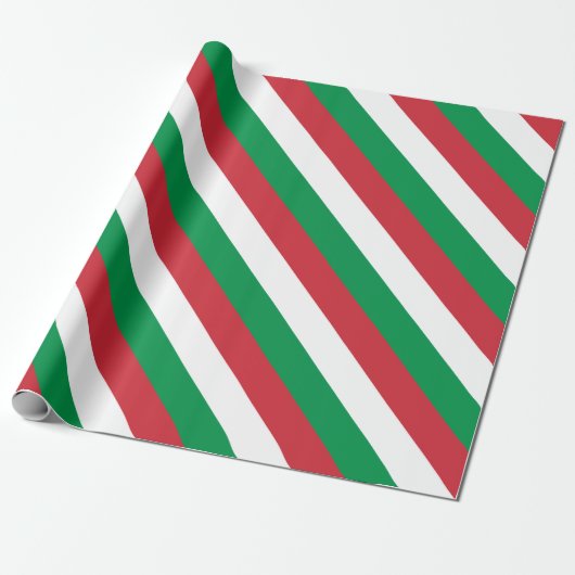 Italiaanse vlag cadeaupapier (Uitgerold)