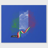 Italiaanse vlag cadeaupapier (Vlak)