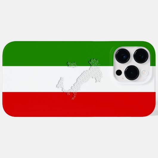 Italiaanse vlag Case-Mate iPhone case (Achterkant (horizontaal))