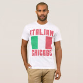 Italiaanse vlag Chicago T-shirt (Voorkant volledig)
