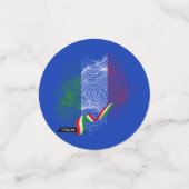 Italiaanse vlag confetti (Kleine voorkant)
