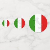 Italiaanse vlag confetti (Achterkanten)