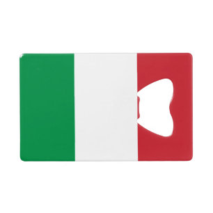 Italiaanse vlag creditcard flesopener creditkaart flessenopener