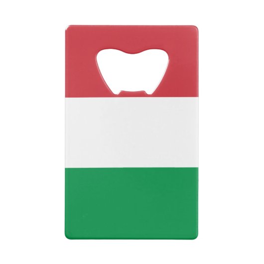 Italiaanse vlag creditkaart flessenopener (Achterkant)
