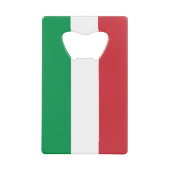 Italiaanse vlag creditkaart flessenopener (Voorkant)