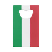 Italiaanse vlag creditkaart flessenopener (Achterkant)