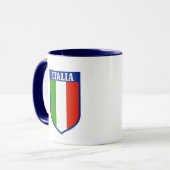Italiaanse Vlag Crest Mok (Voorkant links)