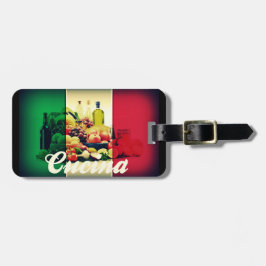 Italiaanse vlag Cucina Bagagelabel