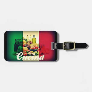 Italiaanse vlag Cucina Bagagelabel