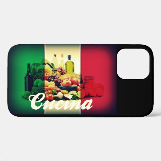 Italiaanse vlag Cucina Case-Mate iPhone Case (Achterkant (horizontaal))