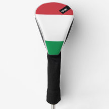 Italiaanse vlag - Custom Golf Club Head Hoesje