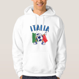 Italiaanse vlag Dabbing Voetbal Hoodie