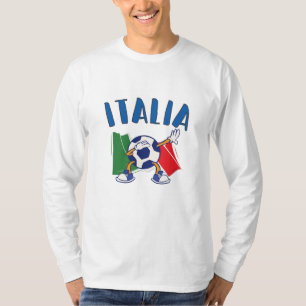 Italiaanse vlag Dabbing Voetbal T-shirt