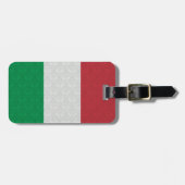 Italiaanse vlag - Damaspatroon Bagagelabel (Voorkant horizontaal)