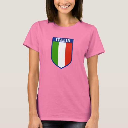 Italiaanse Vlag Dames T-Shirt (Voorkant)