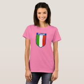 Italiaanse Vlag Dames T-Shirt (Voorkant volledig)