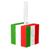 Italiaanse vlag decoratie (Voorkant hoekig)