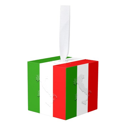 Italiaanse vlag decoratie (Voorkant hoekig)