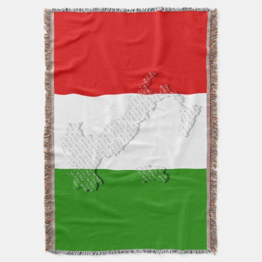 Italiaanse vlag deken (Voorkant Verticaal)