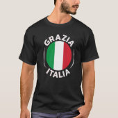 Italiaanse vlag Design voor alle trotse Italianen T-shirt (Voorkant)