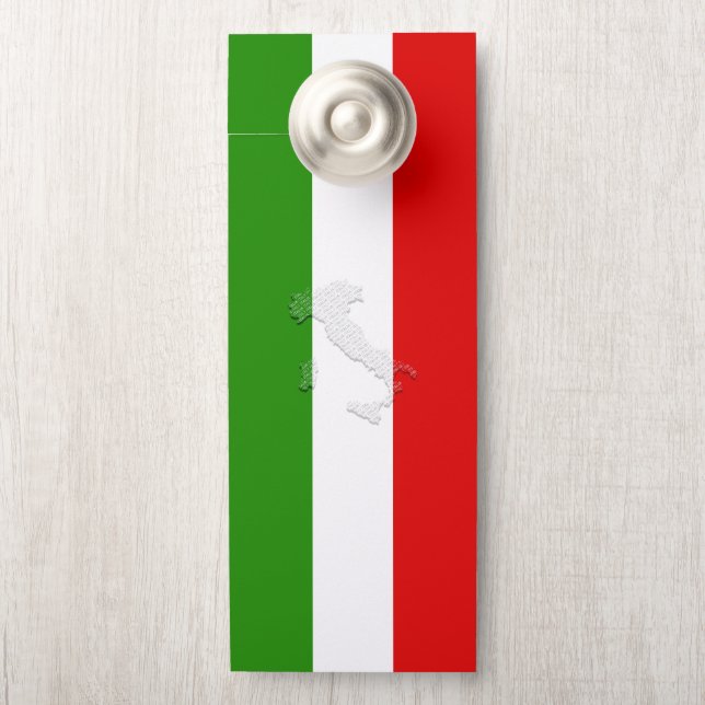 Italiaanse vlag deurhanger (Op knop)