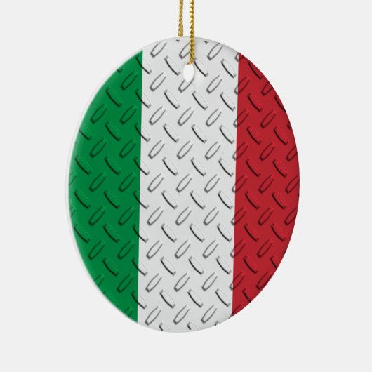 Italiaanse vlag Diamond Bord Ornament (Rechts)