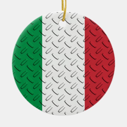 Italiaanse vlag Diamond Bord Ornament (Voorkant)