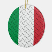 Italiaanse vlag Diamond Bord Ornament (Links)