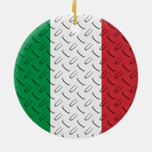 Italiaanse vlag Diamond Bord Ornament (Achterkant)