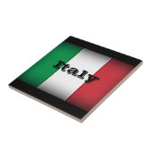 Italiaanse vlag Donkere rand Tegeltje (Zijkant)