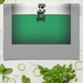 Italiaanse vlag Donkere rand Theedoek (Gevouwen)