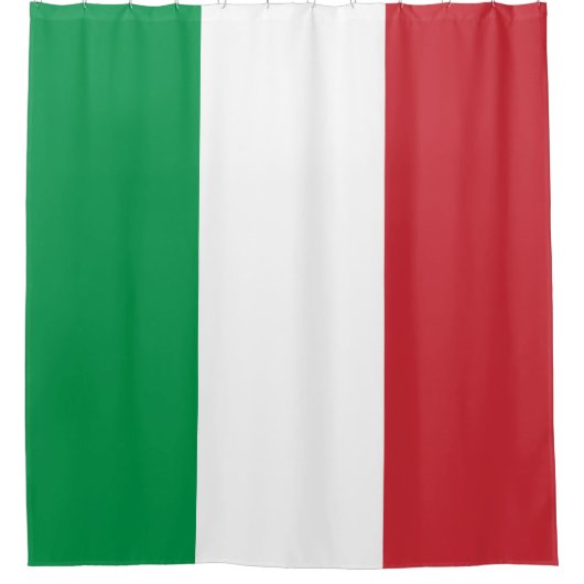 Italiaanse vlag douchegordijn (Voorkant)