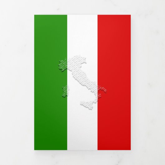 Italiaanse vlag drieluik kaart (Cover)