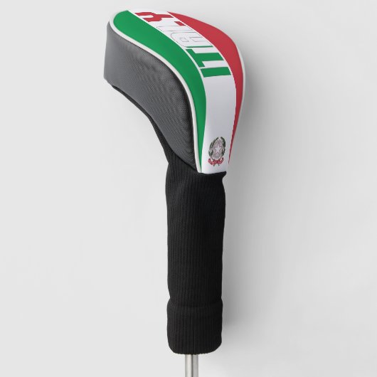 Italiaanse vlag: een prachtig patriottisch golfheadcover (Schuin)