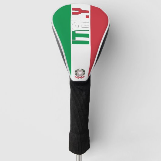 Italiaanse vlag: een prachtig patriottisch golfheadcover (Voorkant)
