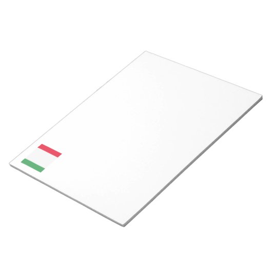 Italiaanse vlag Emblem Notitieblok (Schuin)