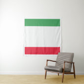 Italiaanse vlag Emblem Wandkleed (In Situ (horizontaal))