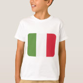 Italiaanse vlag - emoji Twitter T-shirt (Voorkant)