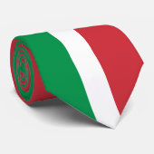 Italiaanse vlag en bedrijf Italië, reizen/sport Stropdas (Opgerold)