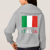 Italiaanse vlag en Italia (Achterkant)