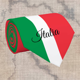 Italiaanse vlag- en Italiaans bedrijf, sport- en s Stropdas