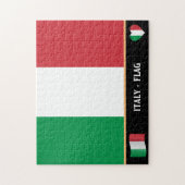 Italiaanse vlag en Italiaans land/Italië Legpuzzel (Verticaal)