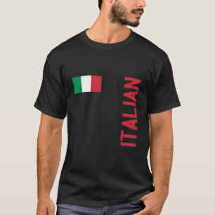 Italiaanse vlag en Italiaanse wortels T-shirt