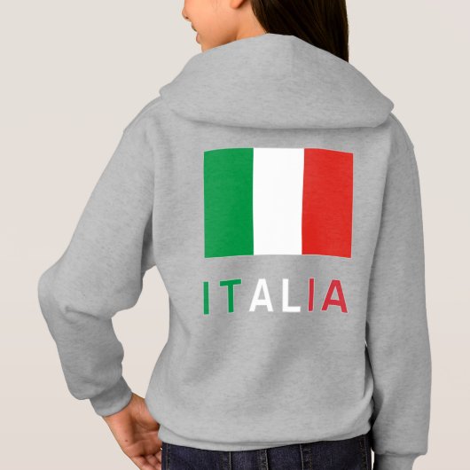 Italiaanse vlag en Italië (Achterkant)