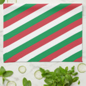 Italiaanse vlag en Italië - keuken-, koekje- en sp Theedoek (Gevouwen)
