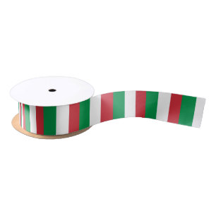 Italiaanse vlag en Italië reizen, vakantie- en sp Satijnen Lint