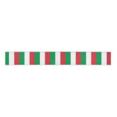 Italiaanse vlag en Italië reizen, vakantie- en spo Grosgrain Lint (Voorkant)