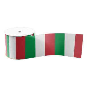 Italiaanse vlag en Italië reizen, vakantie- en spo Grosgrain Lint