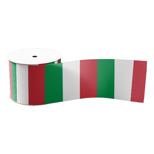 Italiaanse vlag en Italië reizen, vakantie- en spo Grosgrain Lint (Spoel)