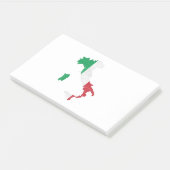 Italiaanse vlag en kaart post-it® notes (Schuin)